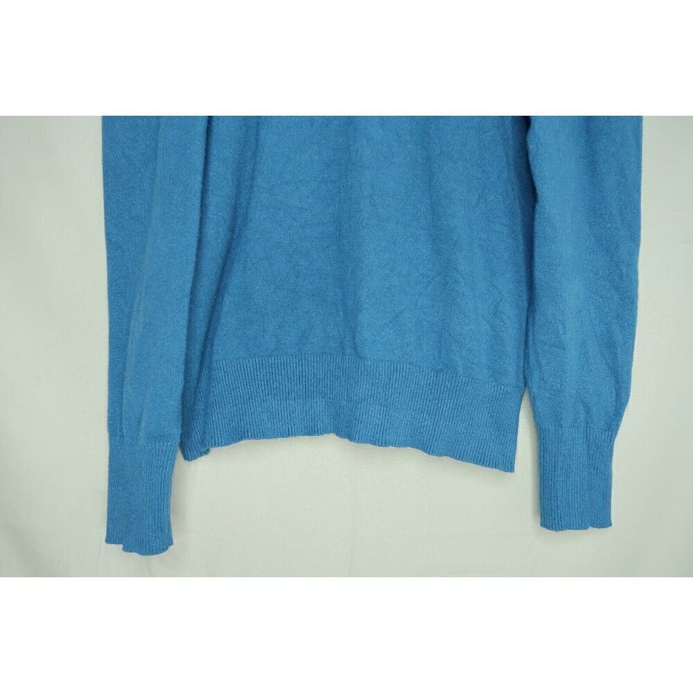 Marled Reunited Clothing Sweater Puff Sleeve Pullover Turquoise Women's Large - Picture 6 of 8
